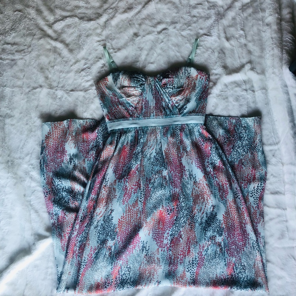 BCBG MazAzria blue dress